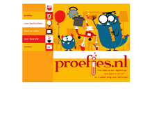 Tablet Screenshot of proefjes.nl